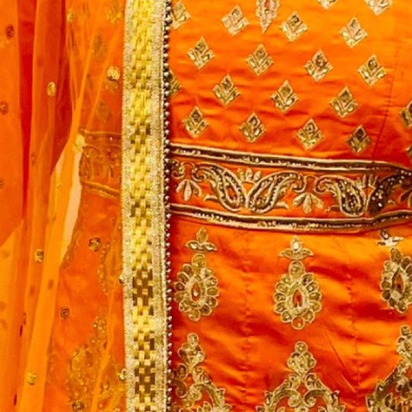 Anarkali Long Dress with Dupatta. PTP 19.”  Length 54” silk stunning silk dress - Picture 14 of 16